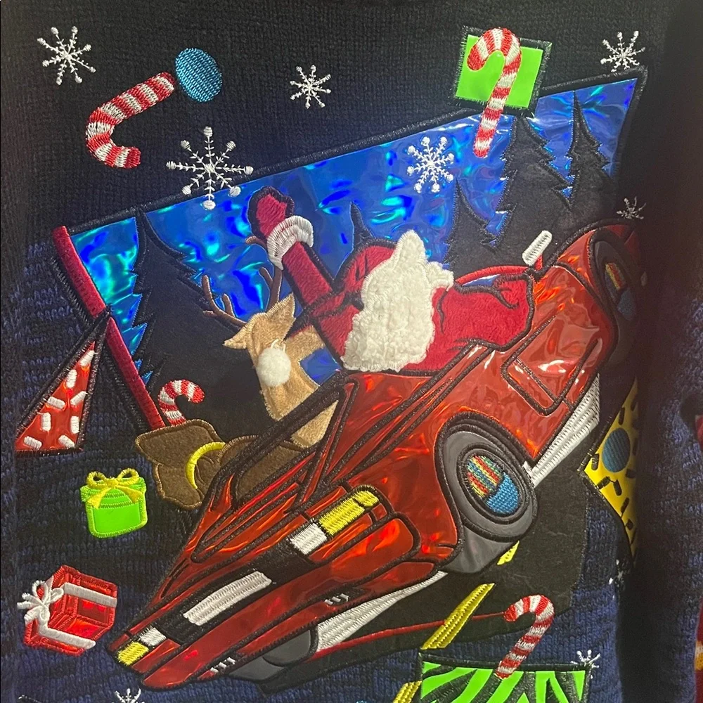 BLIZZARD BAY UGLY CHRISTMAS SWEATER MEN’S MEDIUM NWT